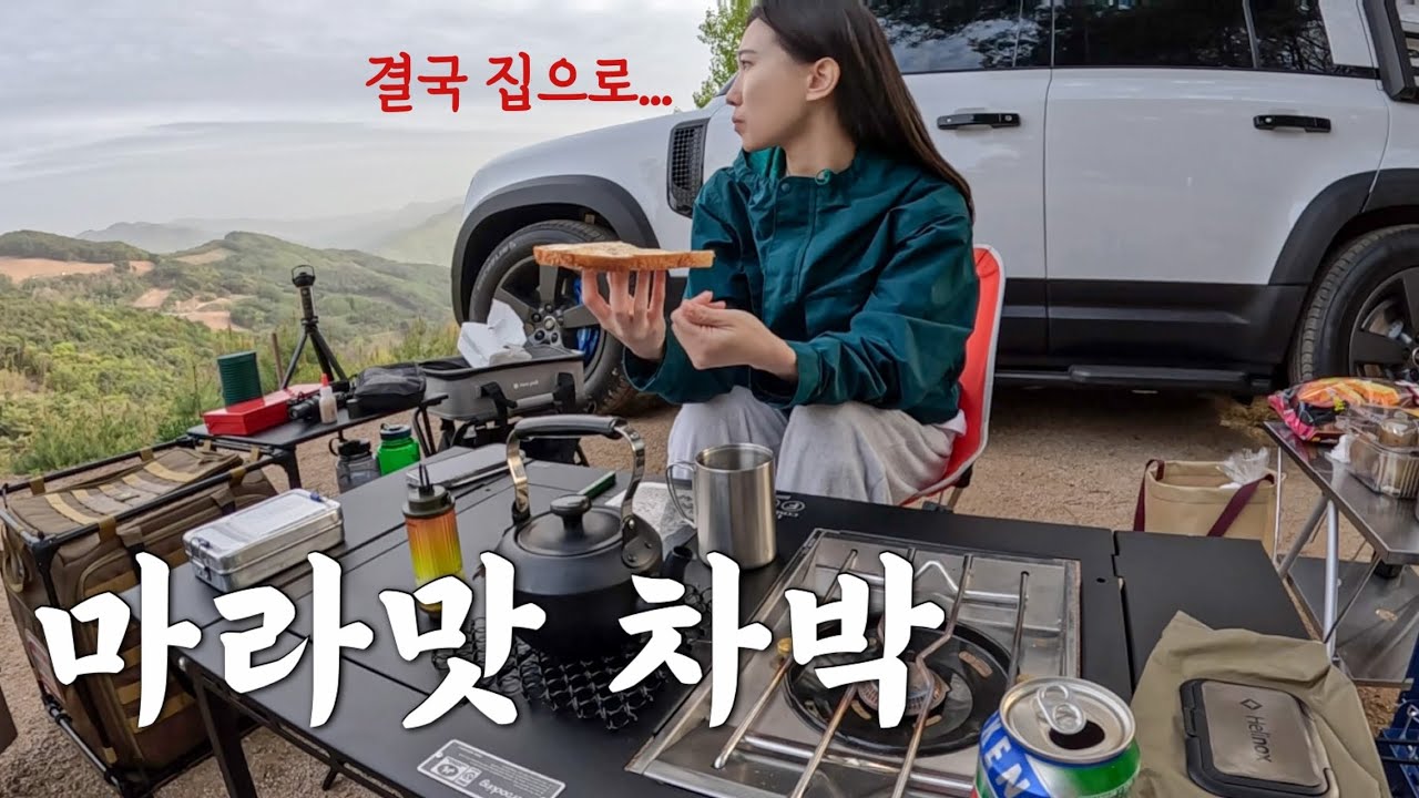 🆘 자다가 새벽에 뛰쳐나왔어요 | 로망 싹 사라진 나의 첫 차박 | 디펜더110 | 캠핑브이로그