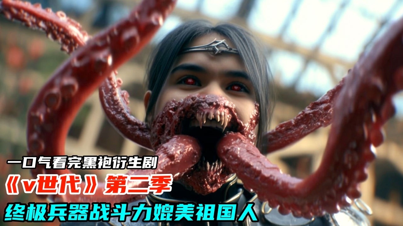 終極兵器血之魔女完全體誕生，戰鬥力媲美祖國人，一口氣看完2025爆火科幻劇《v世代》第二季
