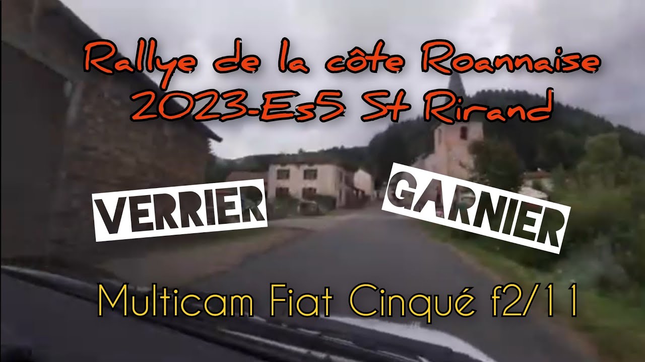 Rallye de la côte Roannaise 2023-Es5 multicam-Fiat cinquecento F2/11