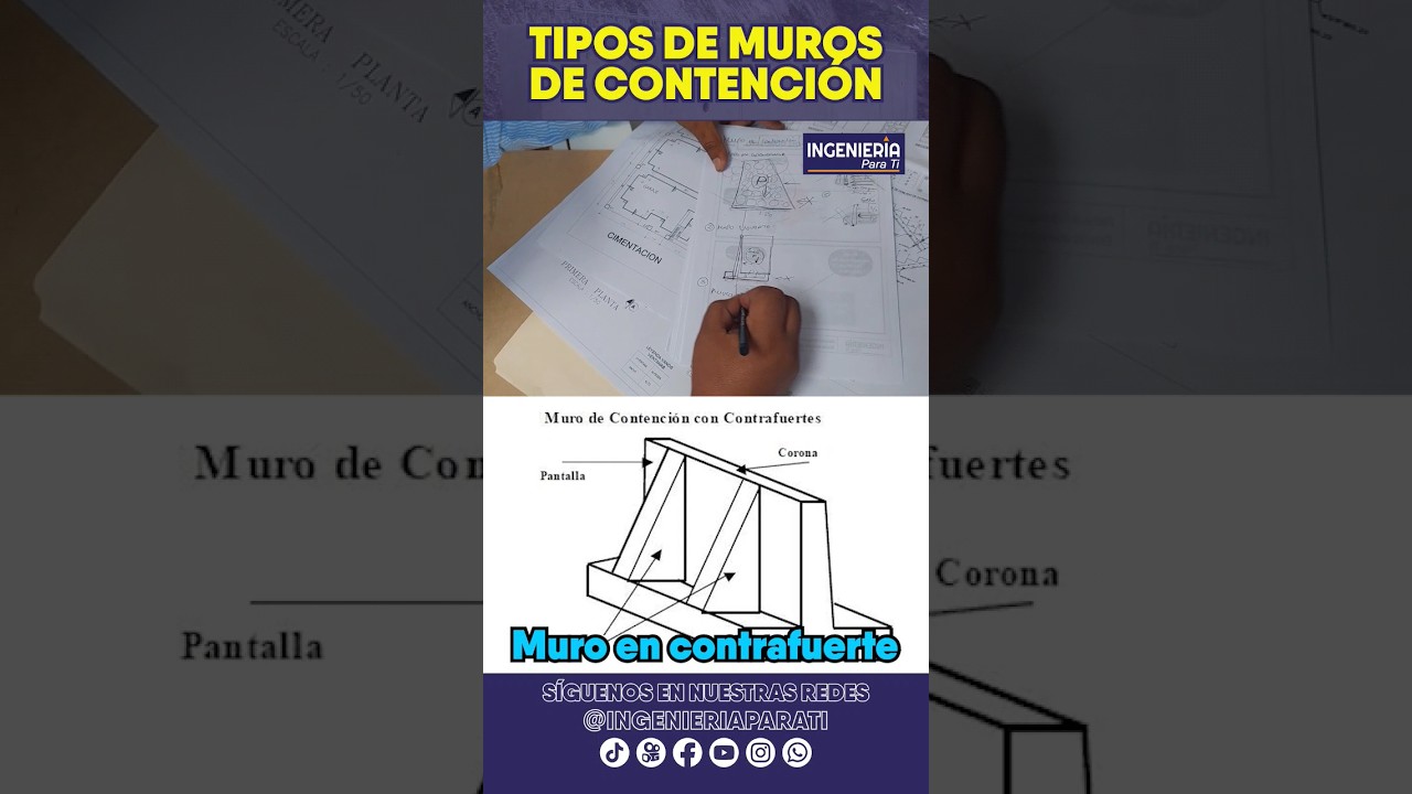 #shorts 🔵 Tipos de muros de contención