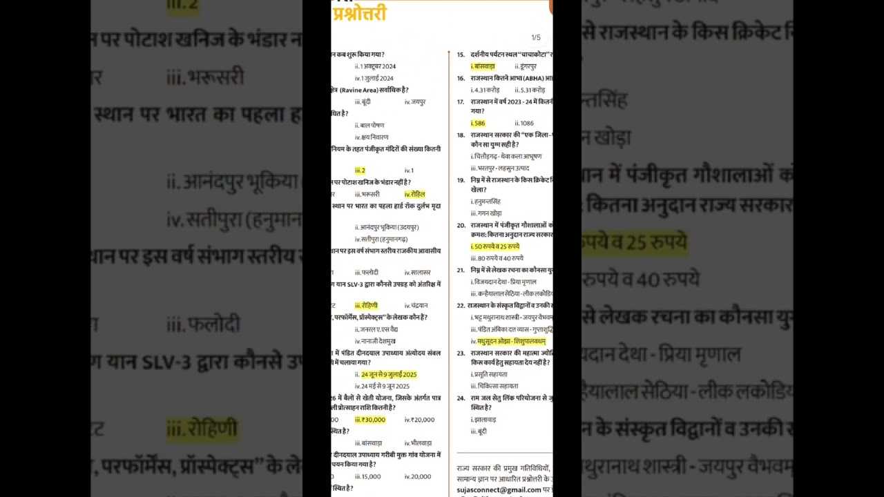 Sujas rajasthan 2025