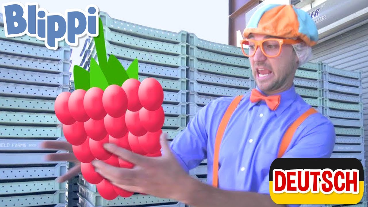 Blippi Deutsch - Blippi besucht eine Himbeerfabrik | Abenteuer und Videos für Kinder