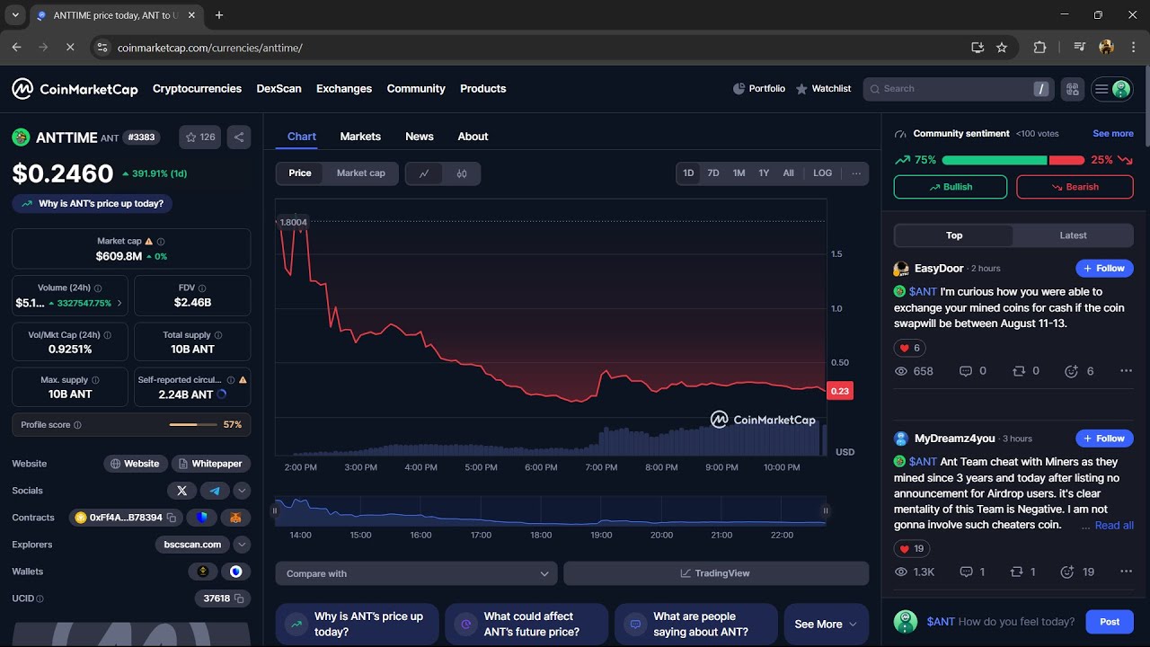 Czy token ANTTIME ($ANT) jest legalny czy to oszustwo?