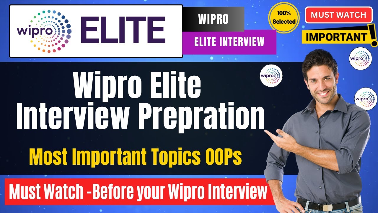 🔥Wipro Elite Interview Prepration | Elite Technical Interview Questions | Wipro Elite Hiring Process