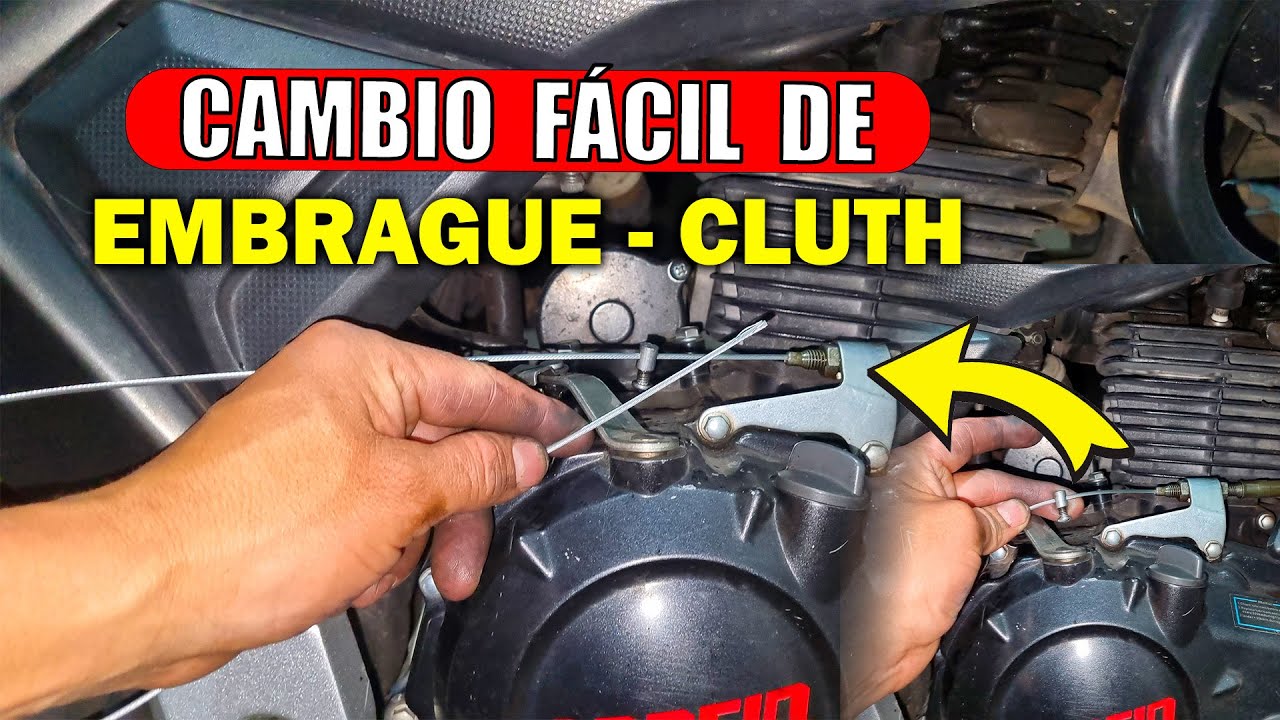 ✅¡Cambia el cable de embrague de tu moto en minutos!  FÁCIL