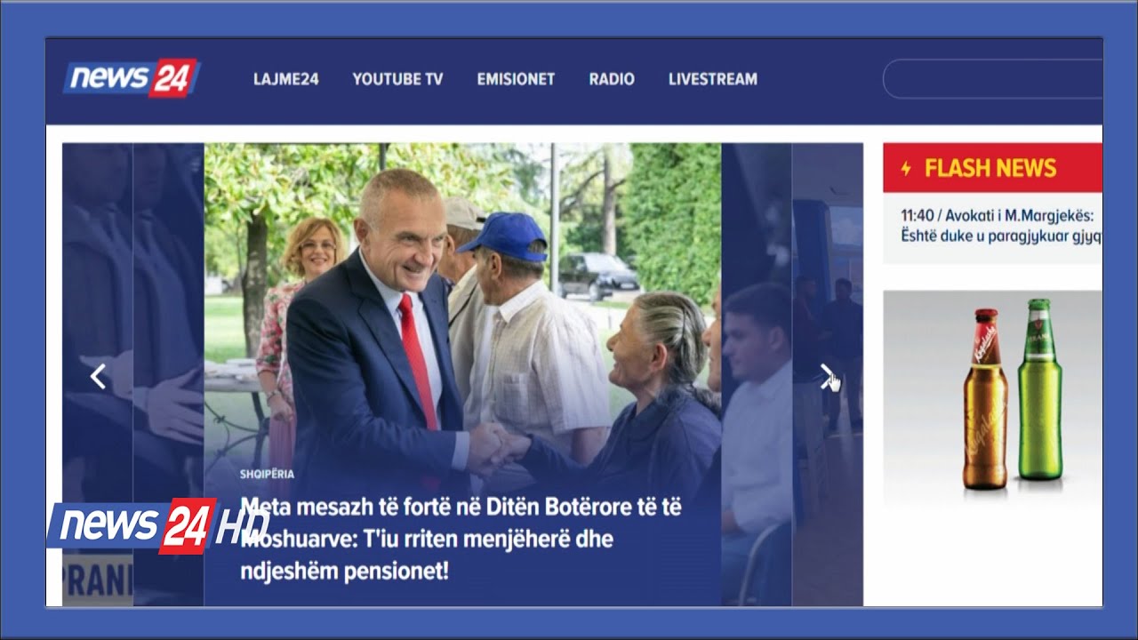 Televizioni News24 tashm&euml; me nj&euml; portal unik! News24.al,portali mediatik me ofert&euml; t&euml; re informative
