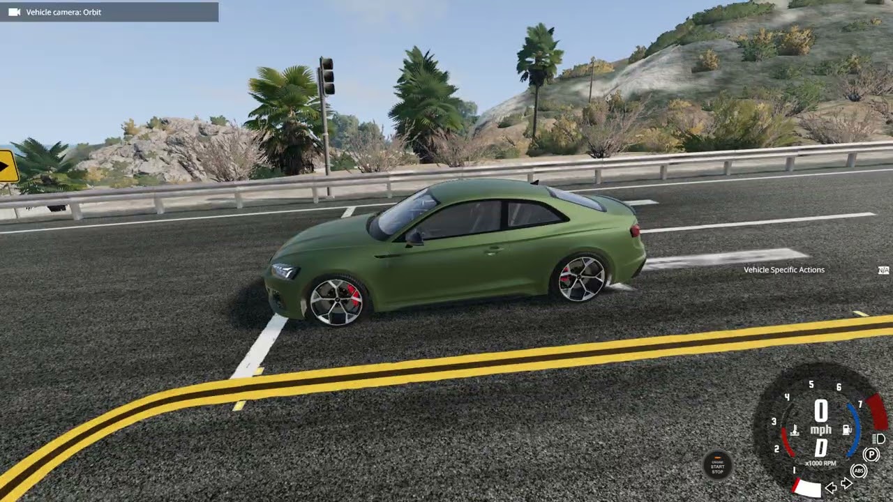 Audi RS5 Test drive Beamng drive (Logitech G920+Shifter)