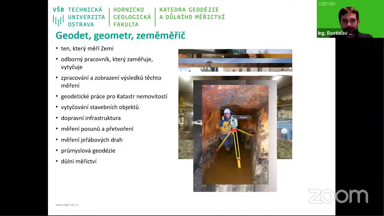 VŠB-TUO – Inženýrská geodézie, Důlní měřictví VŠB-TUO