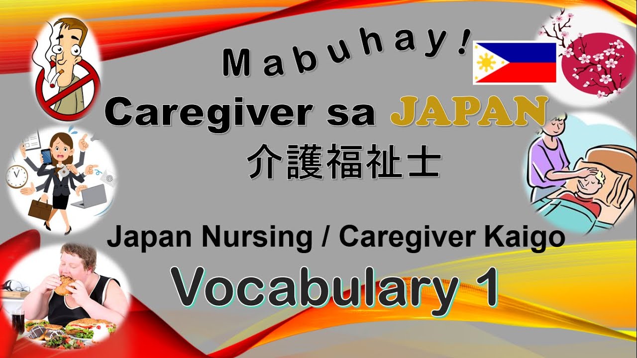 介護福祉士 Japan Nursing /  Caregiver Kaigo Vocabulary 1 (Caregiver sa Japan)
