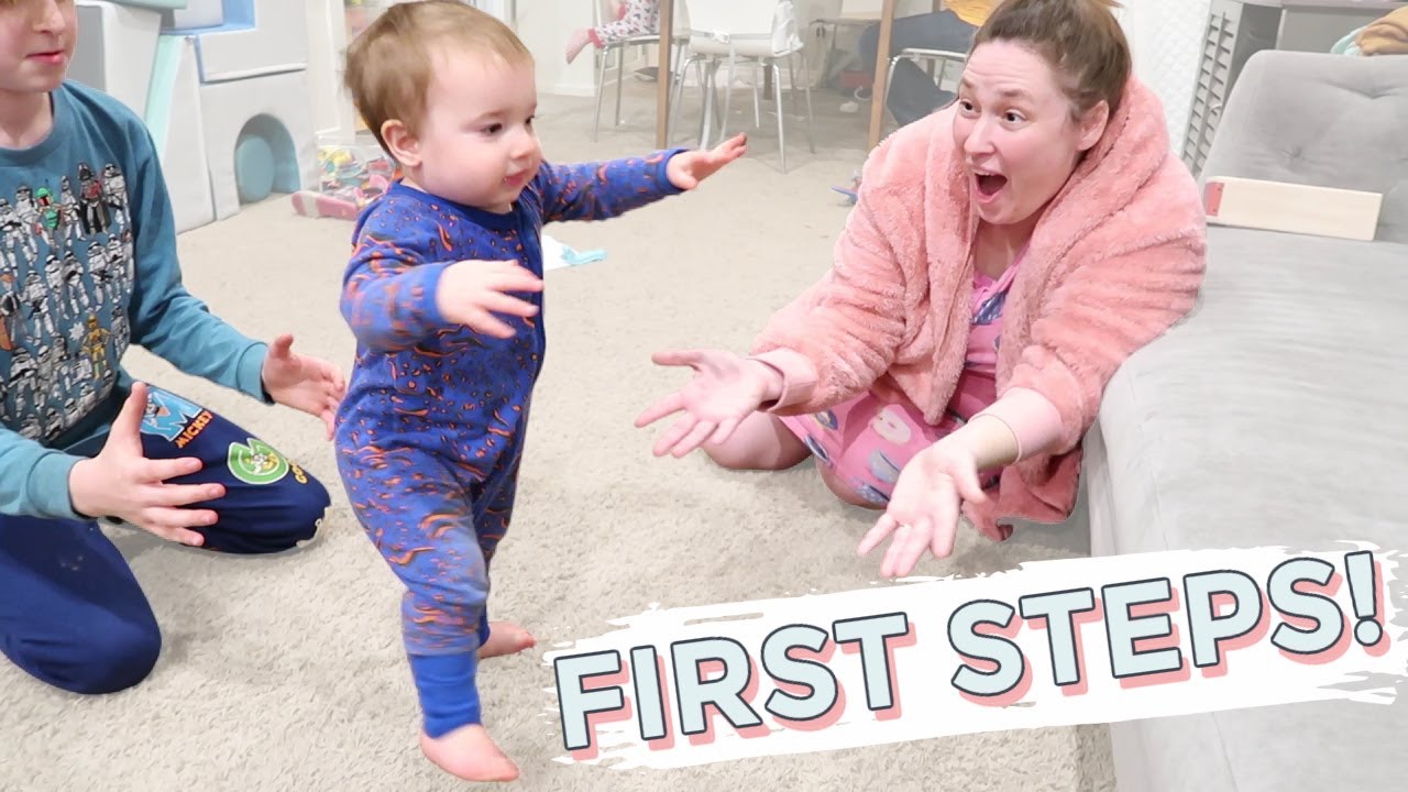 Luke's First Steps -- Caught on Camera!!!