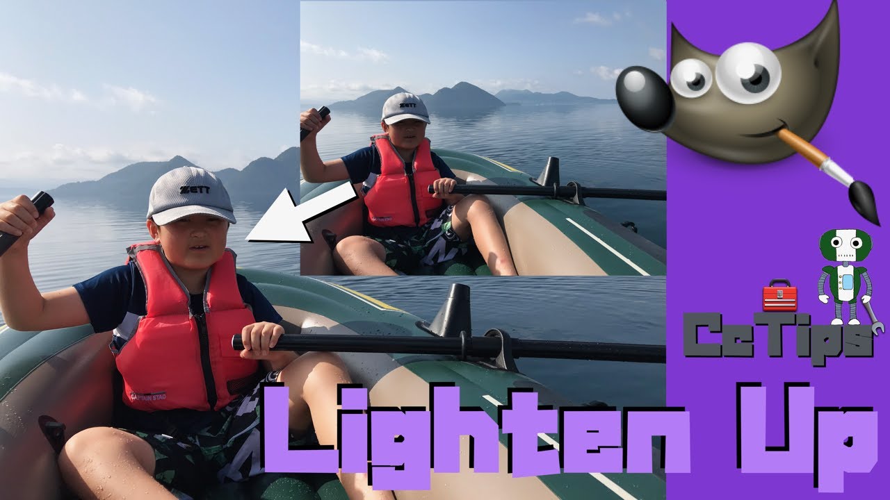 [Gimp 2.1 Enhance Photo] How to Brighten a part of an image By “Quick Mask”