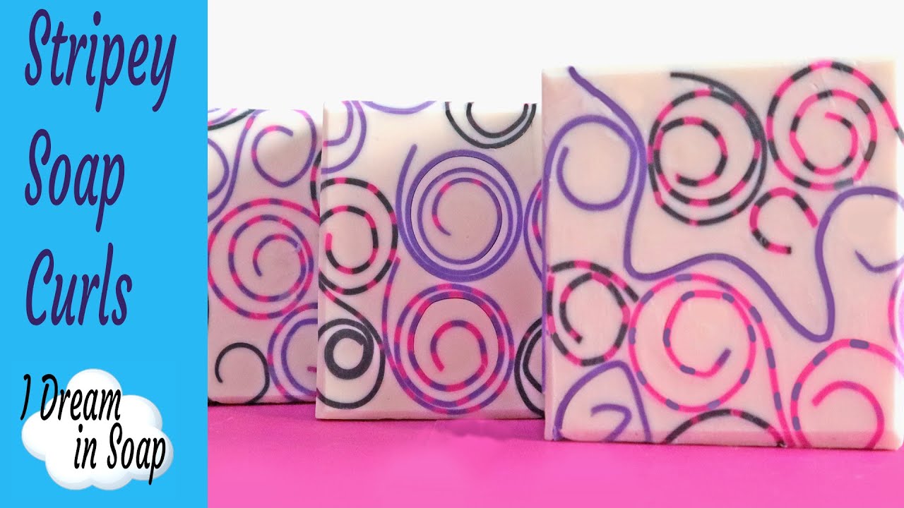 Cold process SOAP CURLS ~ how to make soap curls cold process soap making tutorial