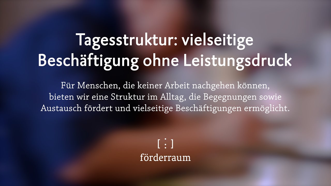 Förderraum Tagesstruktur-Angebote
