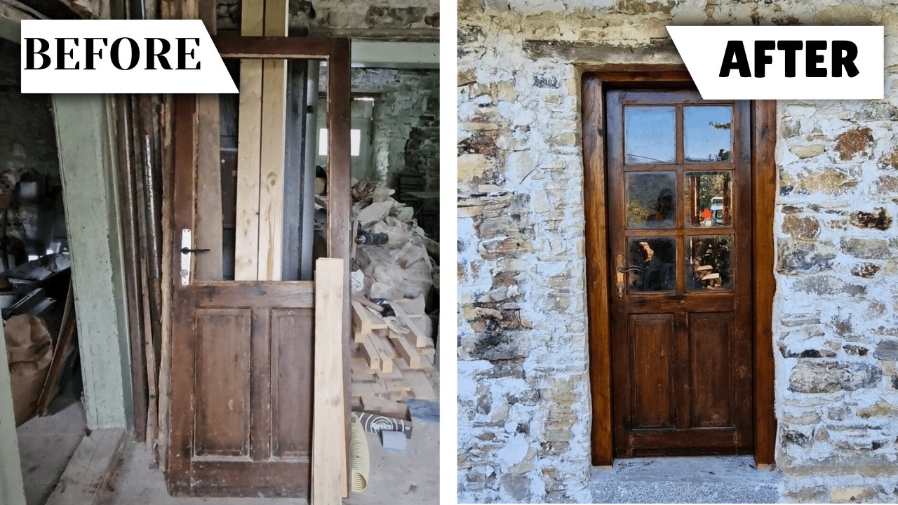 Childhood Basement DOOR Gets Facelift and New Home
