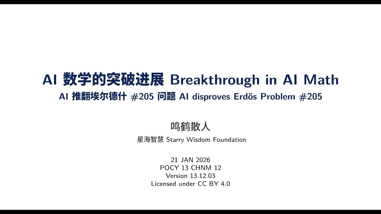 AI 推翻埃爾德什 #205 問題