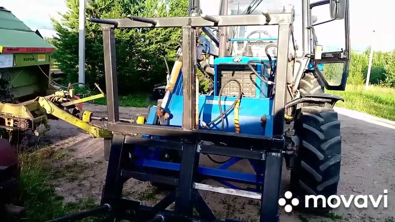 Самодельные вилы для навоза на КУН Универсал 800.