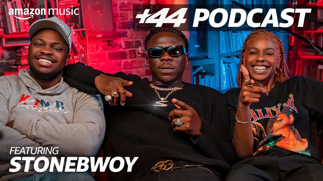 STONEBWOY (Season 2, Episode 24) | +44 Podcast with Sideman & Zeze Millz | Amazon Music
