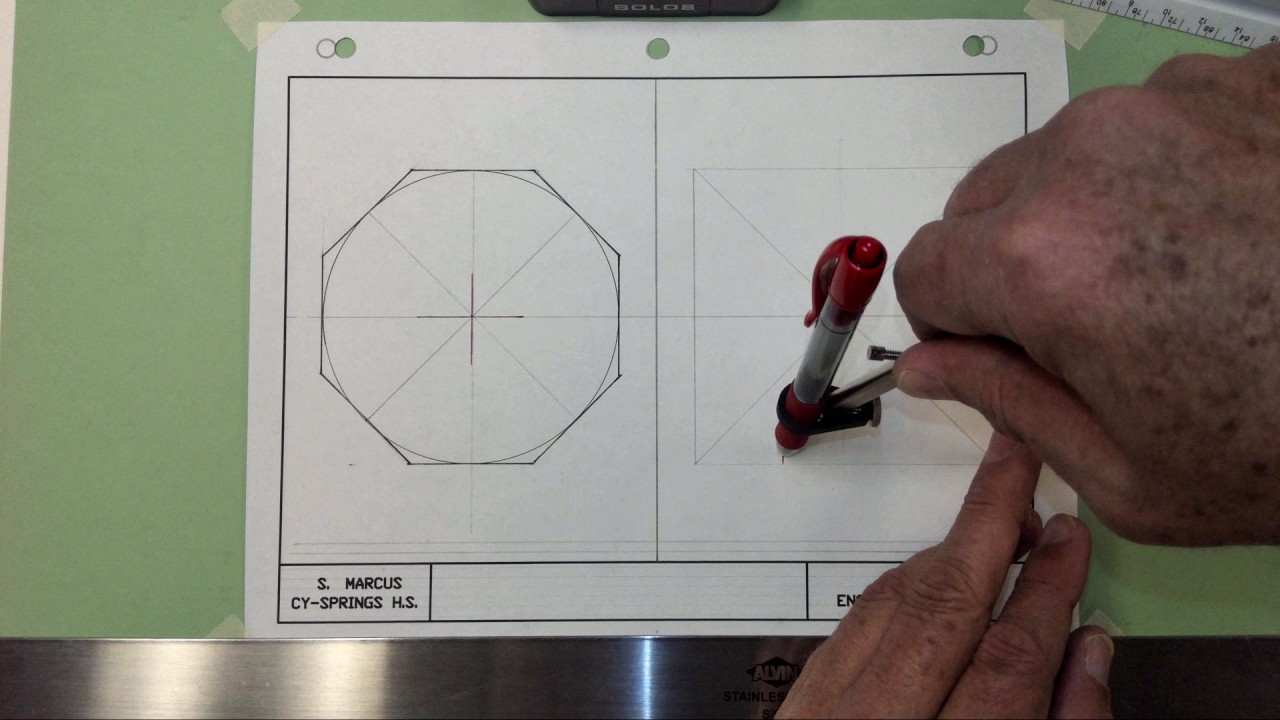 Constructing an Octagon using a compass