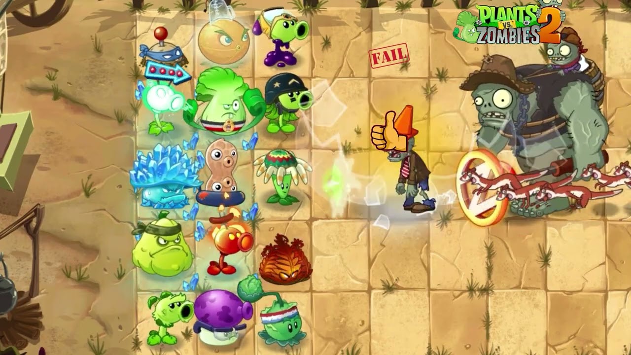PvZ 2 - Random Team plant Vs  Wease & Garantuar Zombies - What Team will win ?