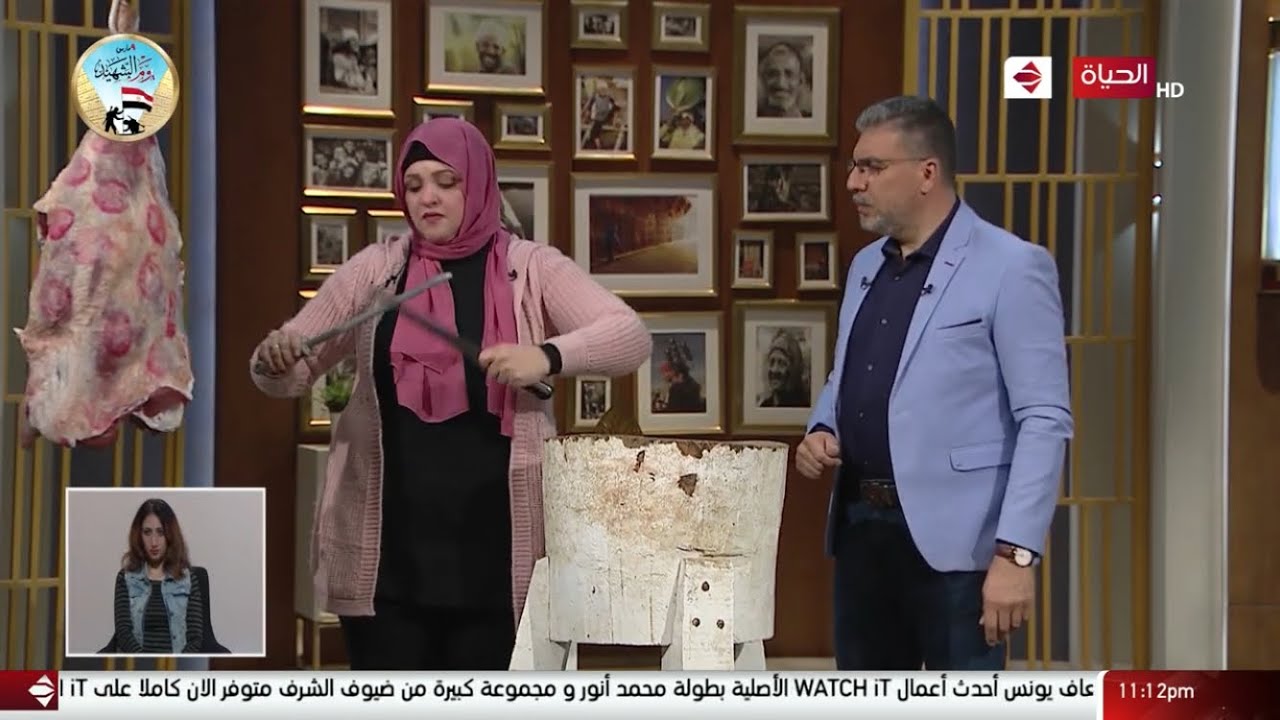 الجزارة الكيوت..تستعرض مهارتها في تقطيع اللحمة علي الهواء في واحد من الناس