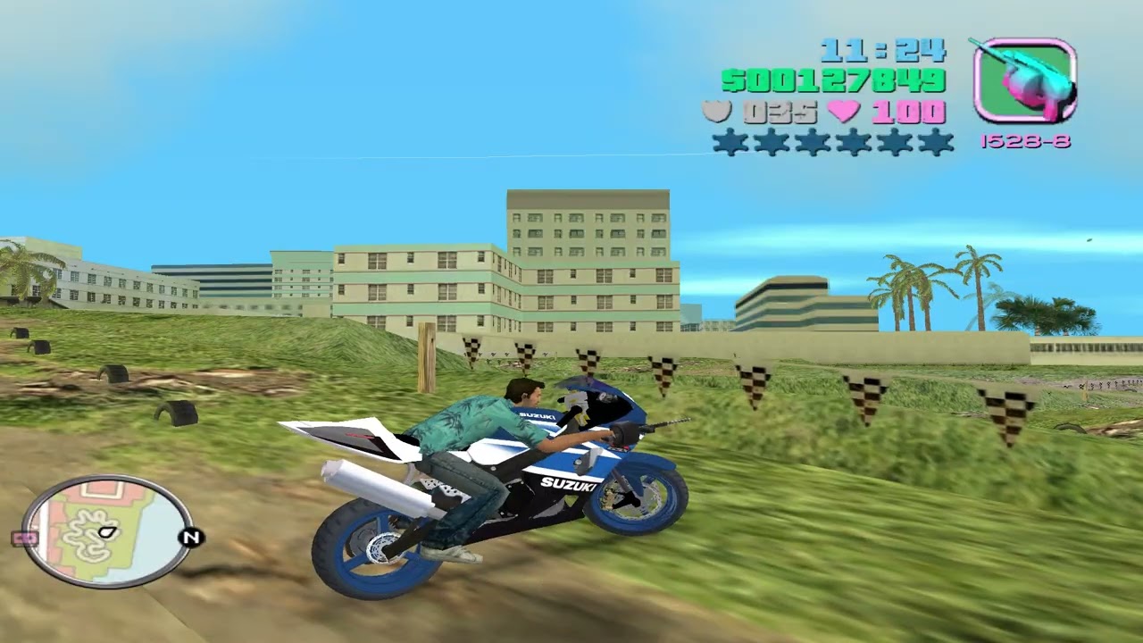 Bike ride in Vice City