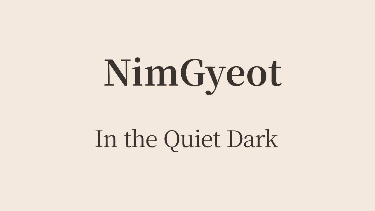 In the Quiet Dark | Gentle Night Healing Song | NimGyeot