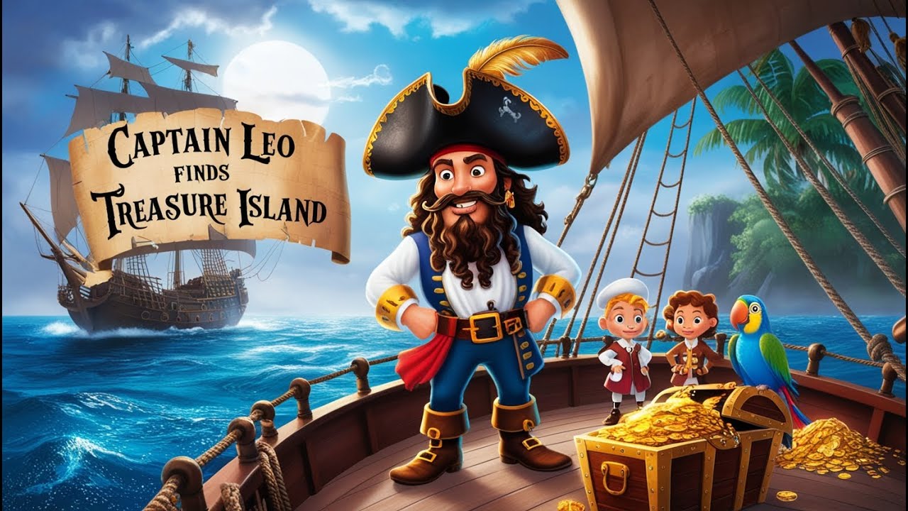 Captain Leo Finds TREASURE Island - EPIC Pirate Adventure on the Sea