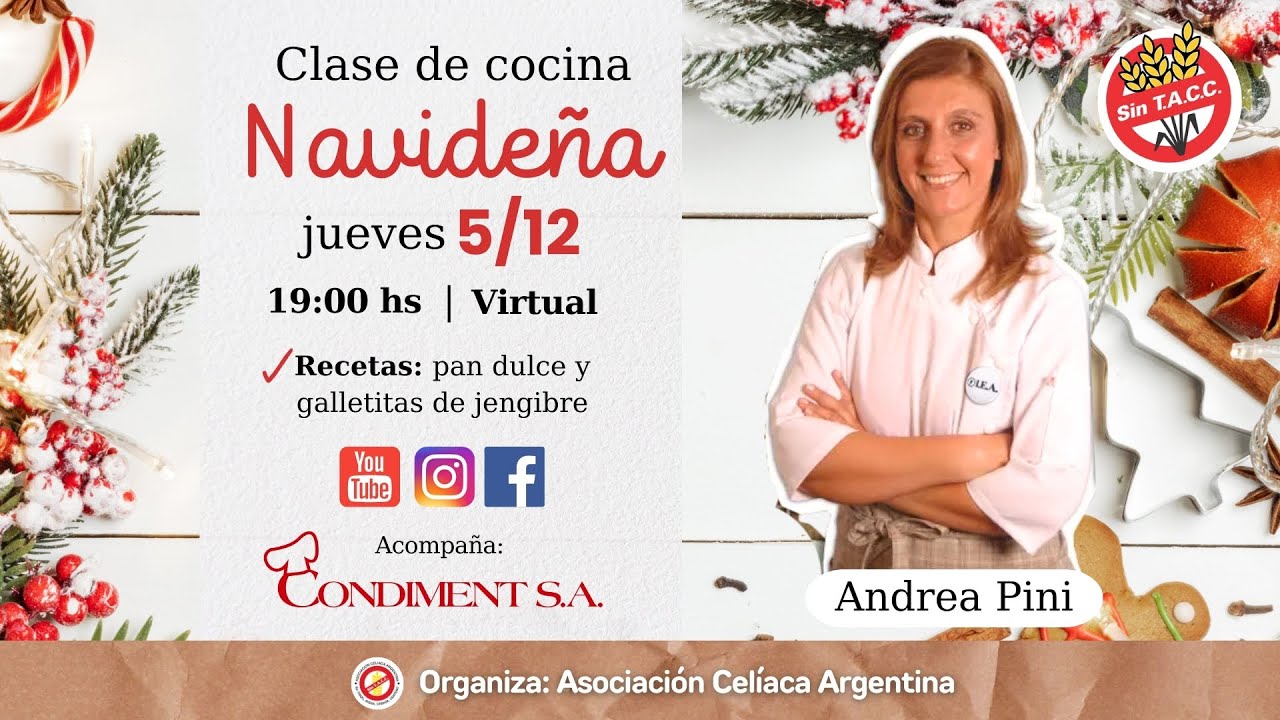 Clase de cocina navideña con Andrea Pini