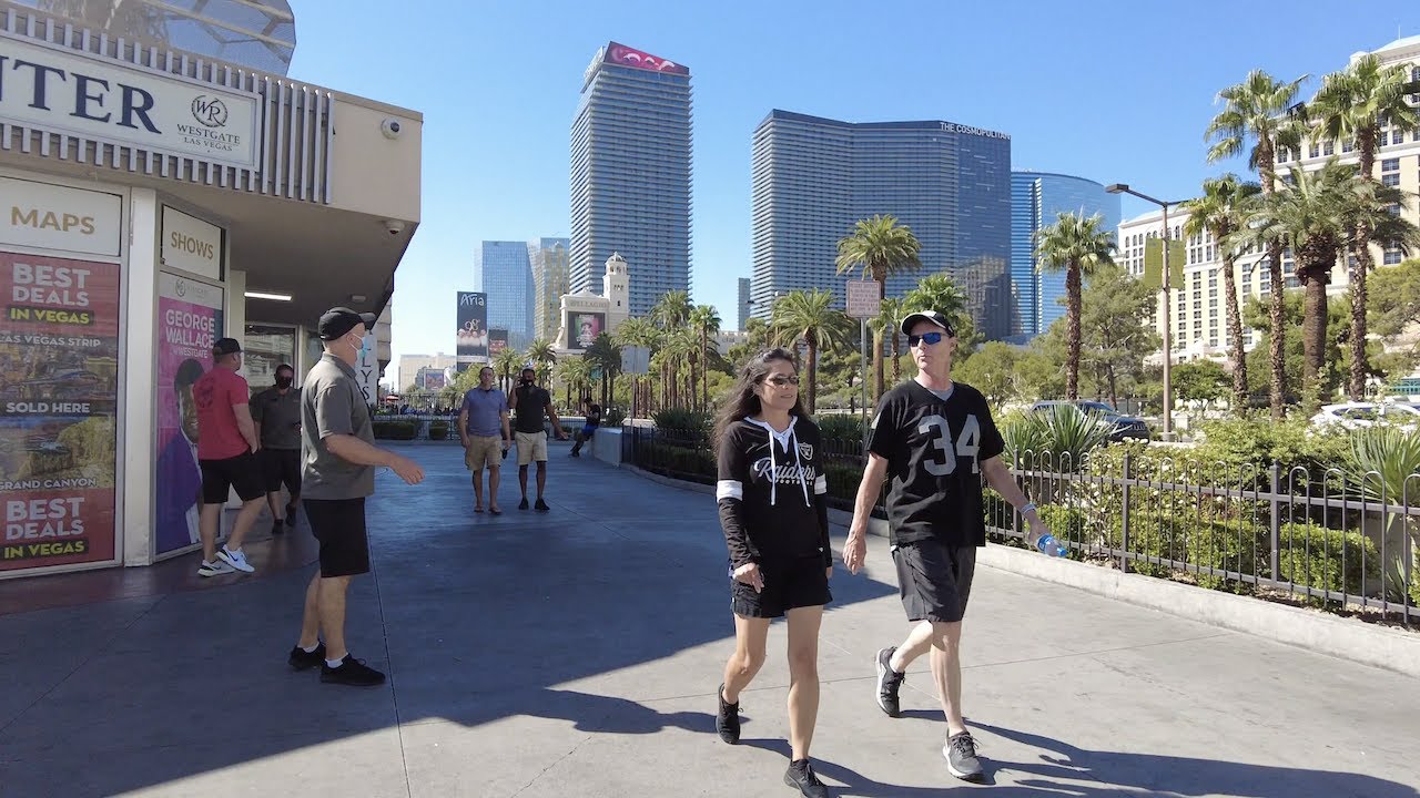 Exploring and Walking the Las Vegas Strip in Nevada