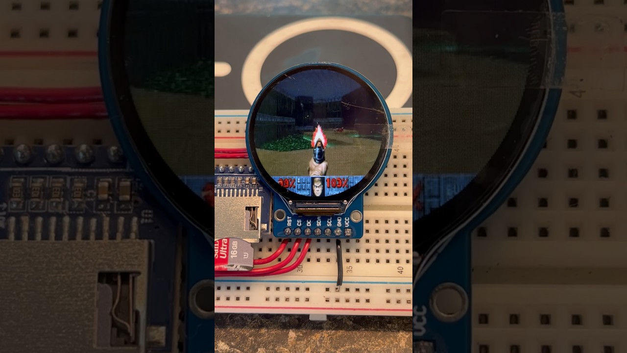 ESP32 DOOM 1.28&rdquo; Round LCD GC9A01 Display!
