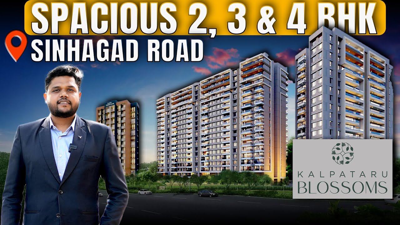 Luxurious 3 BHK at Sinhagad Road | Kalpataru Blossom Sample Flat Tour | New Flats In Pune