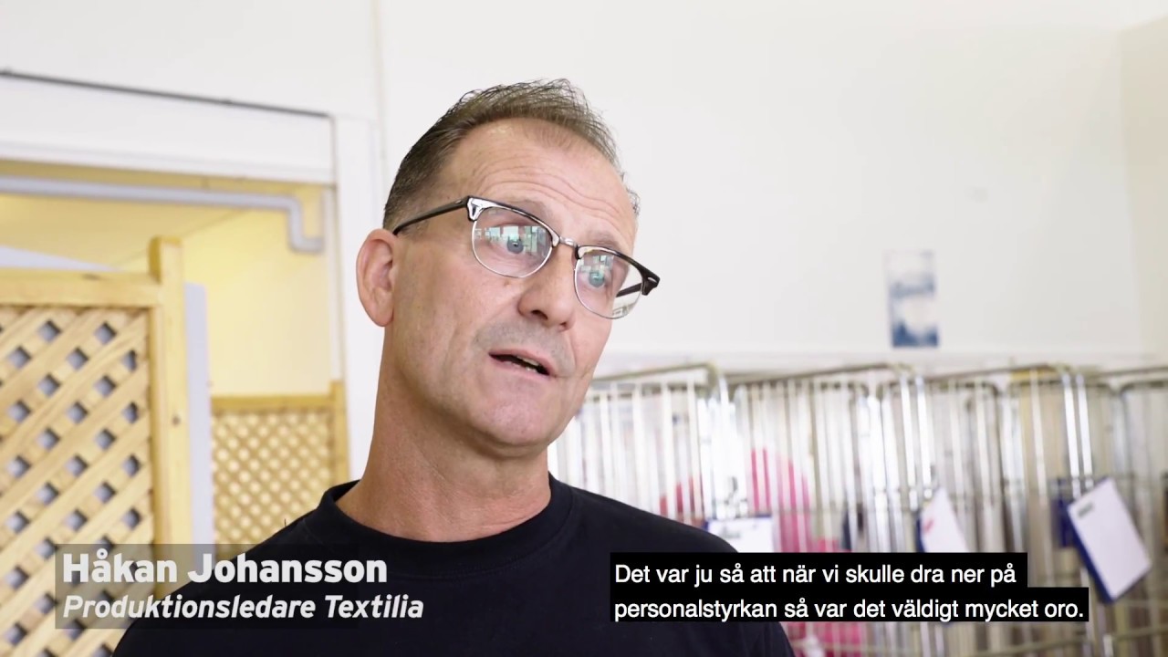Textilia och Samhalls samarbete på tvätteriet i Göteborg