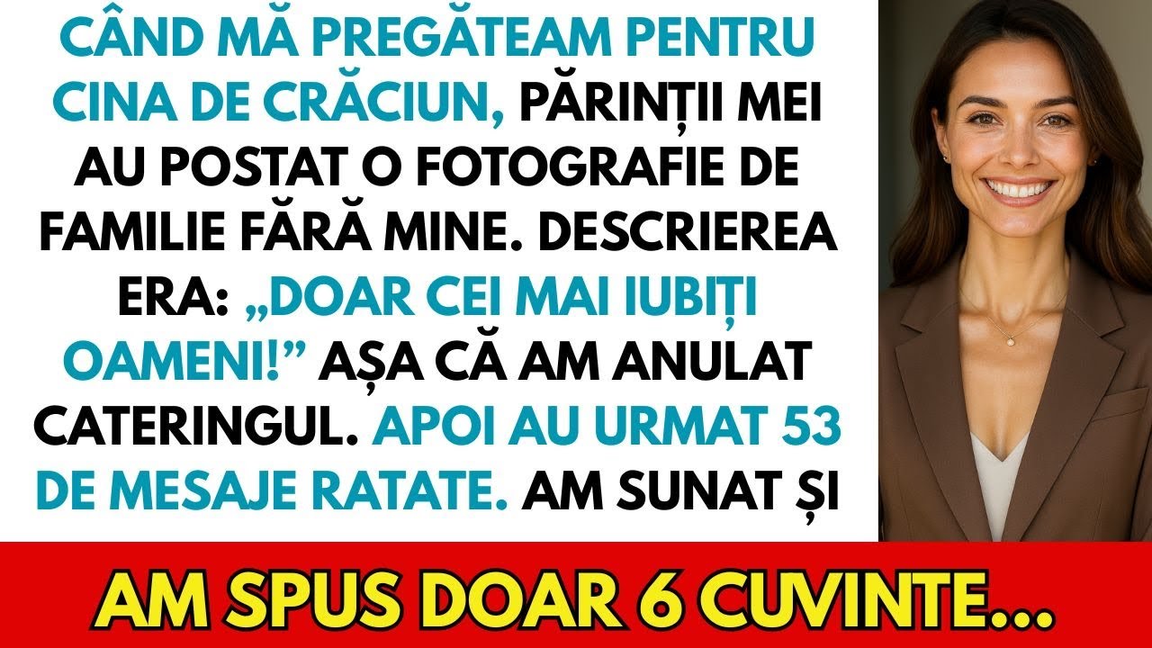 Părinții au postat o poză de familie fără mine cu textul: „Doar cei mai iubiți oameni!”