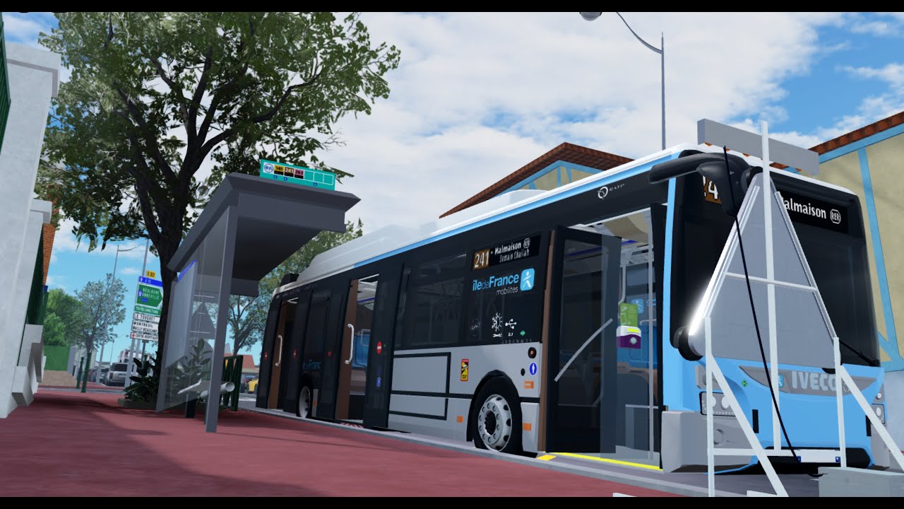 Ligne 241 Bus RATP Fr ( Rueil-Malmaison RER - Place de la Paix) | Bus Roblox | Ligne 241