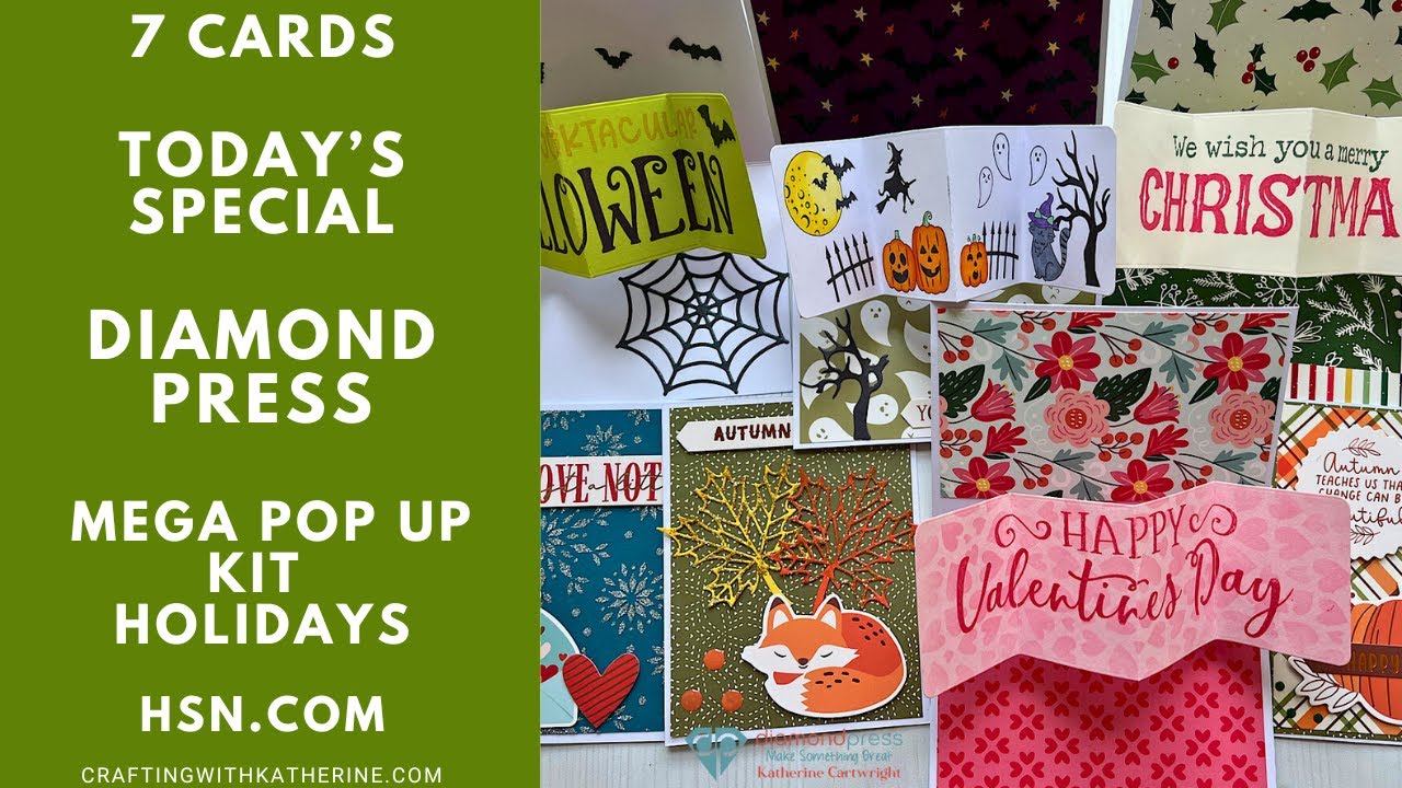 7 Card Ideas Diamond Press Ultimate Creative Inspiration Mega Pop-up Card Kit Holidays Today Special