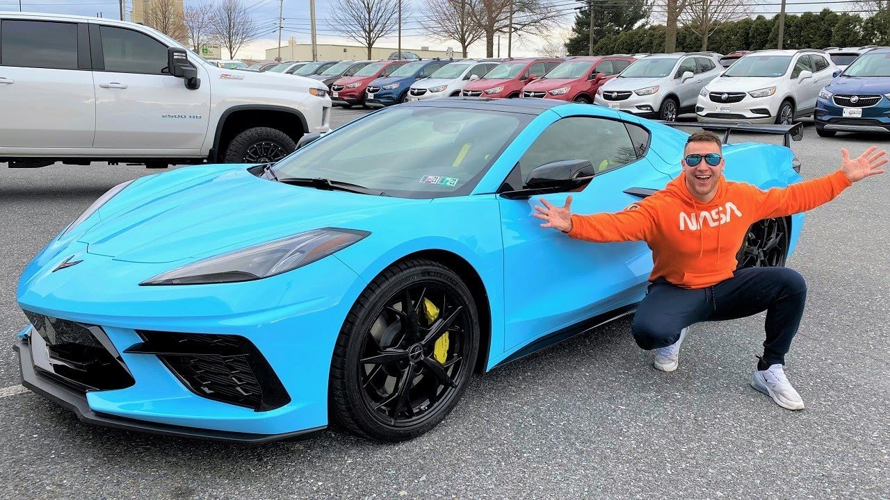 TAKING DELIVERY OF THE FIRST AND ONLY "RAPID BLUE" C8 CORVETTE!!!