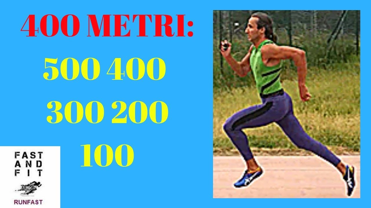 Allenamento 400 metri: 100 - 500 - 400 - 300 - 200