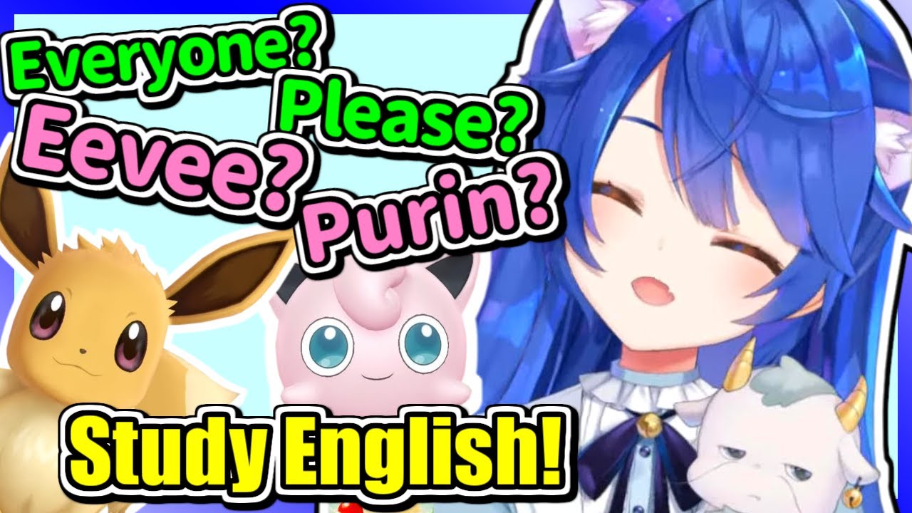 【Eng Sub / Nijisanji】Amamya study English, become Pokemon【Amamiya Kokoro】