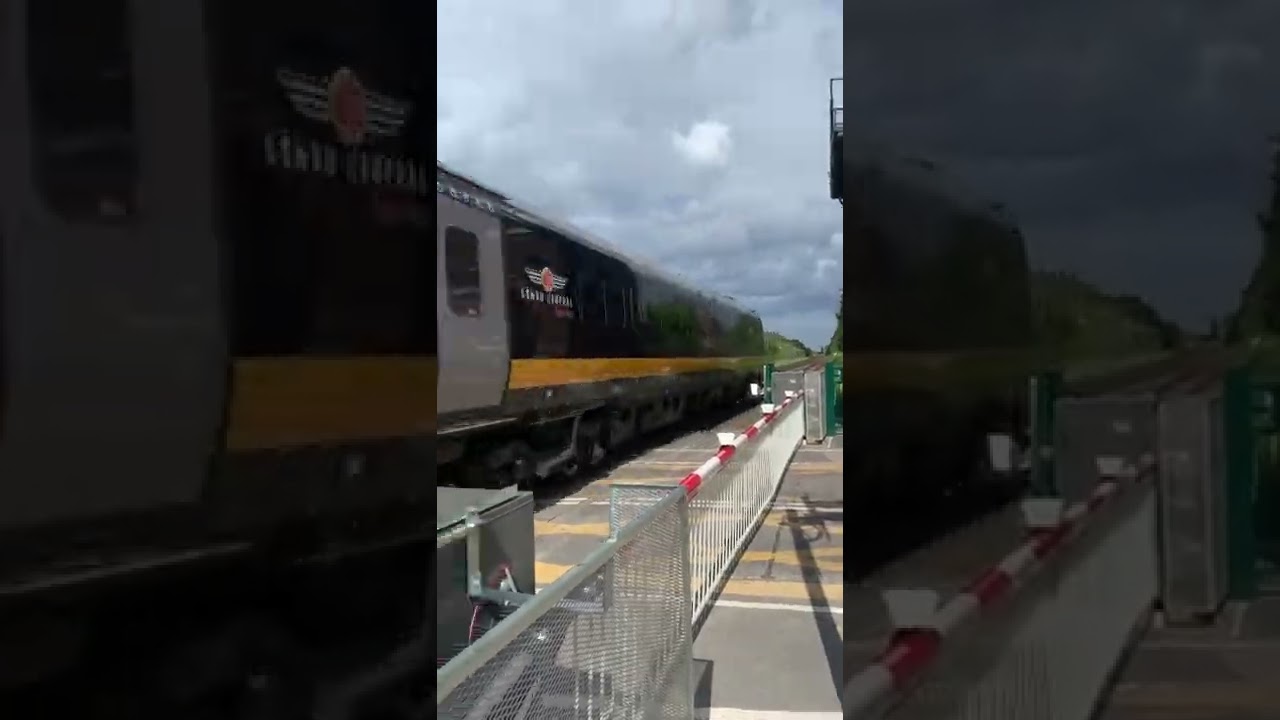 Grand Central class 180 at Norton level crossings