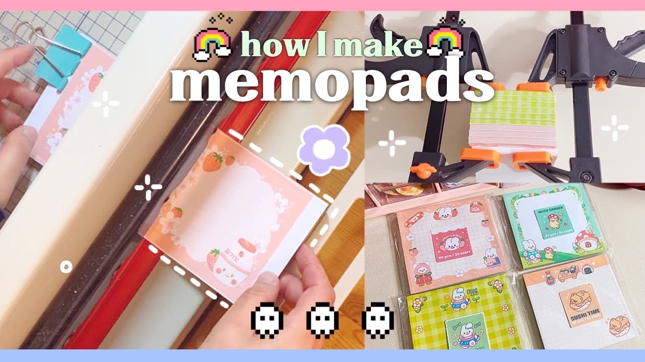 [How I make Memopads] 🌸cute Korean stationery shop based in the UK🌸