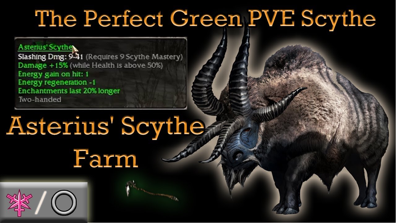 Asterius' Scythe Farm, Get the perfect green PVE Scythe! - Guild Wars Assassin Farm, HM