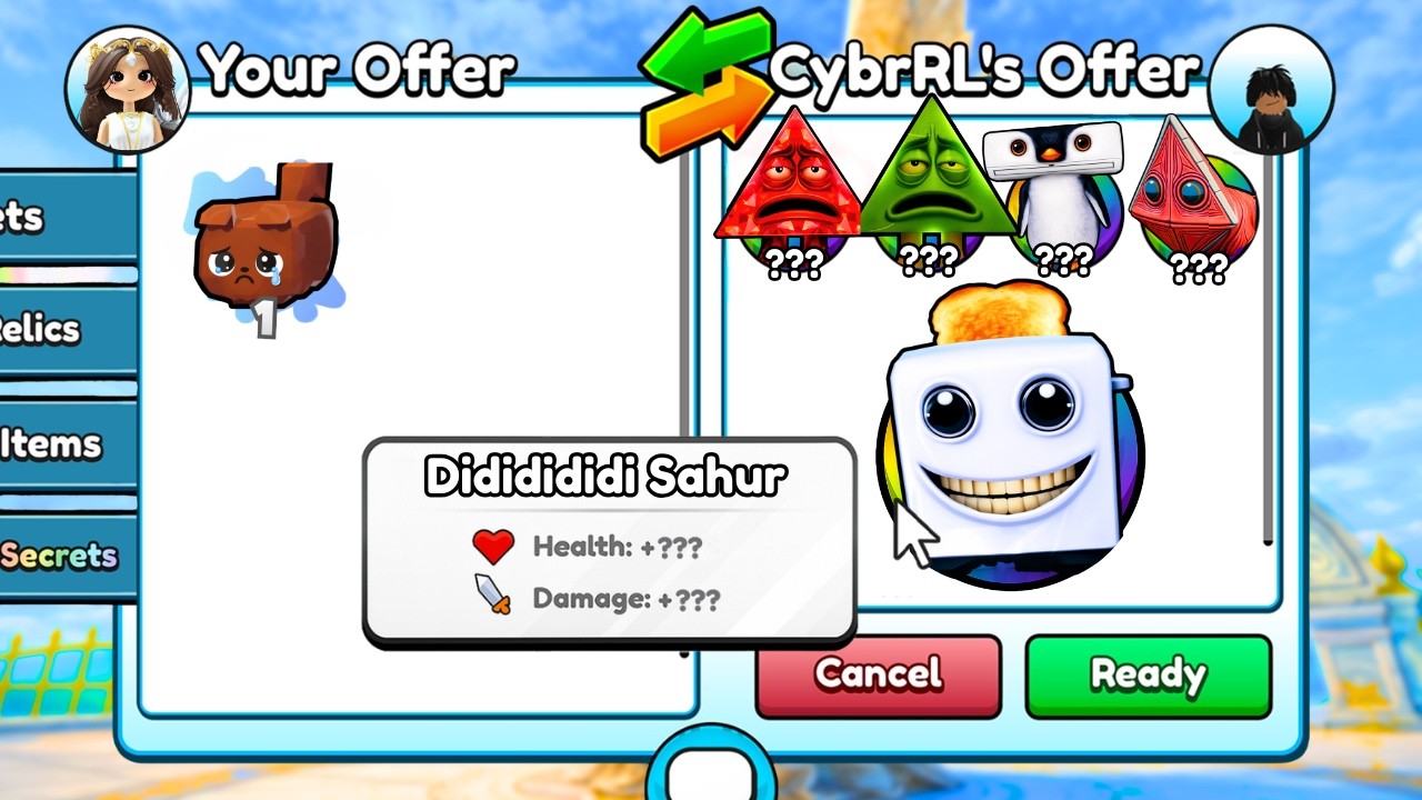Trading From NOTHING to DIDIDIDI SAHUR In Brainrot Evolution (Roblox)