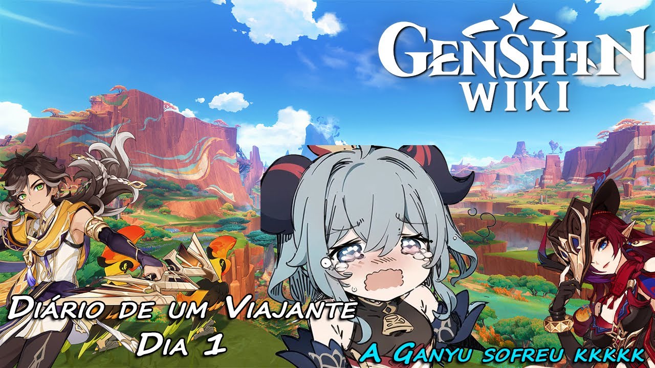 Diário de um Viajante - Dia 1 -  Senti pena da minha Ganyu... kkkk #genshinimpact