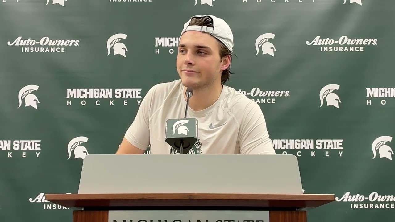 MSU Forward Gavin O’Connell Postgame Press Conference vs Notre Dame