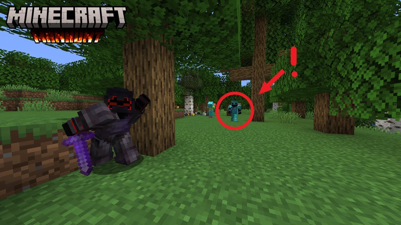 I beat the game but leaves droped op loot while I was being hunted.(Minecraft Manhunt)