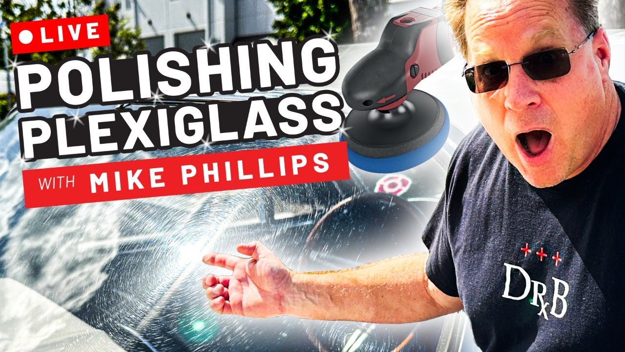 How to Polish Plexiglass Windows | 🔴 LIVE Online Detailing Class with Mike Phillips