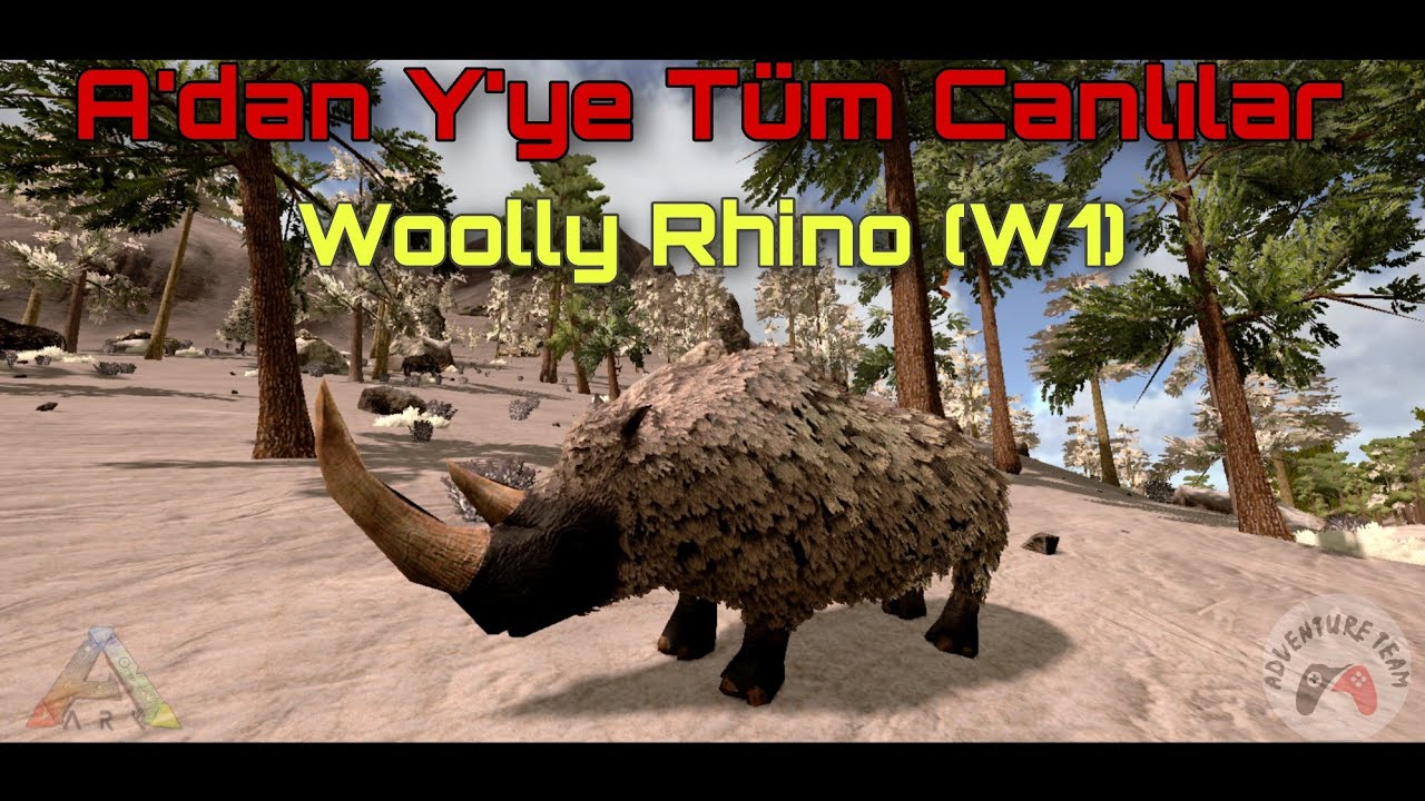 A'dan Y'ye Ark Mobile Canlıları | Woolly Rhino (W1)
