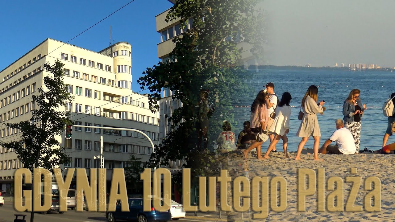 Gdynia Wieczór | ul 10 Lutego | Skwer | Plaża | Lipiec 2024