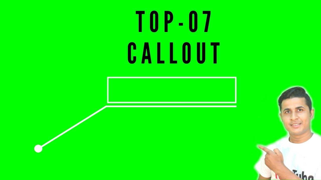 GREEN SCREEN CALLOUT for Youtube Videos in 2020