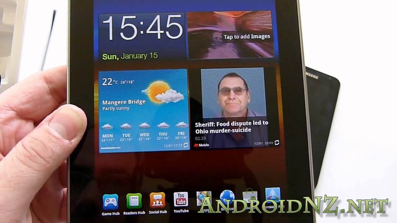 Samsung Galaxy Tab 7.7 Unboxing, hardware tour